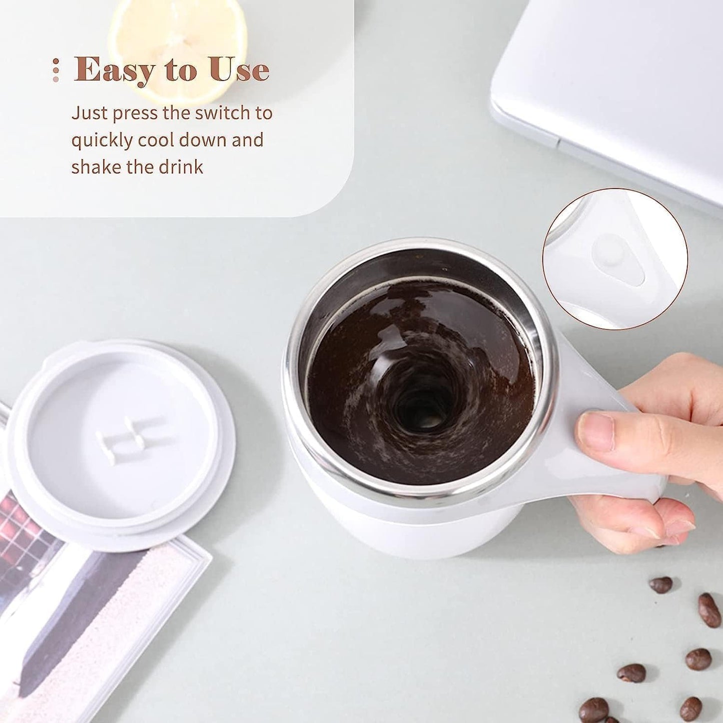 Self Stirring Coffee Mug